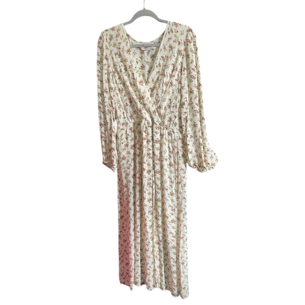 Gracemade Floral Maxi Dress - Cream and Pink